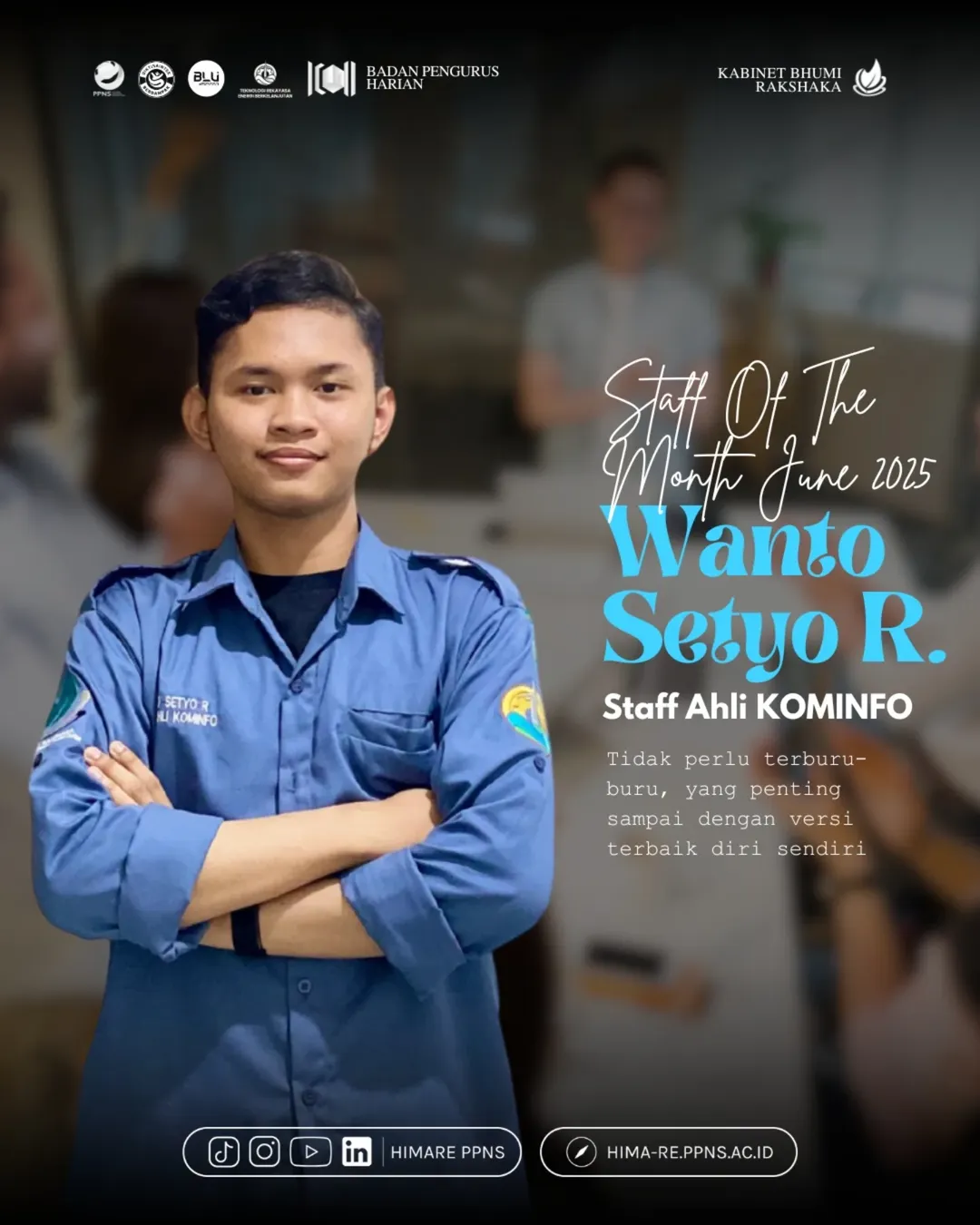 Staff of the Month Juni HIMARE: Apresiasi untuk Fungsionaris yang Terus Melangkah